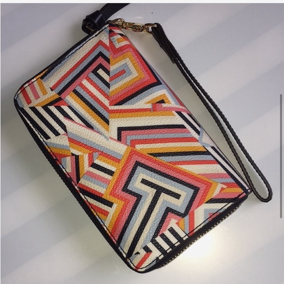 TORY BURCH Leather Printed Wallet - Picture 7 of 9